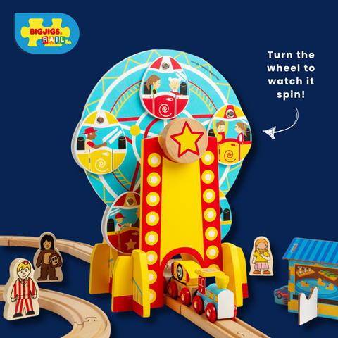 Ferris Wheel train set accessory infographic