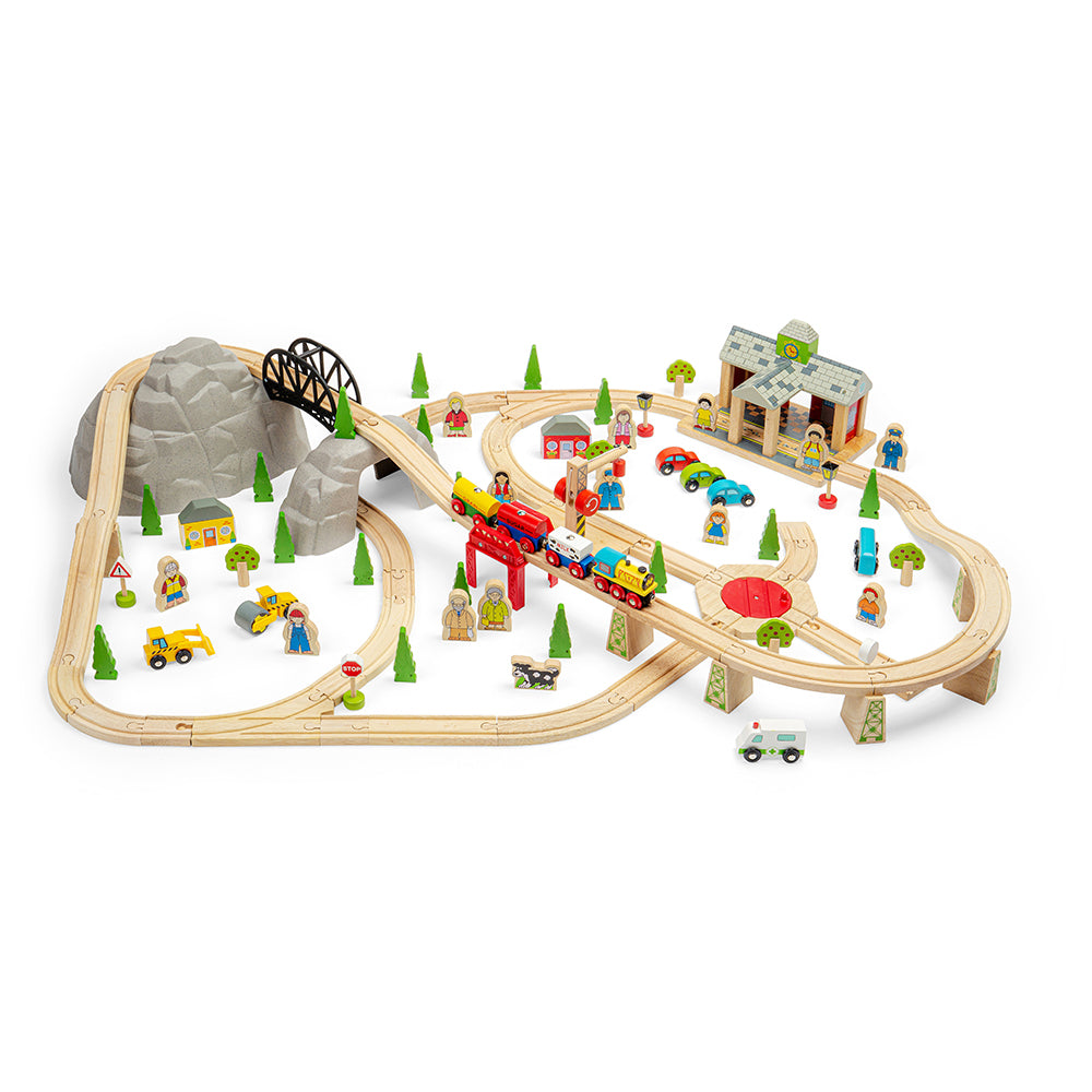 Bigjigs Baby BJT032 Road City Rail Set and Railway - 通販 - www