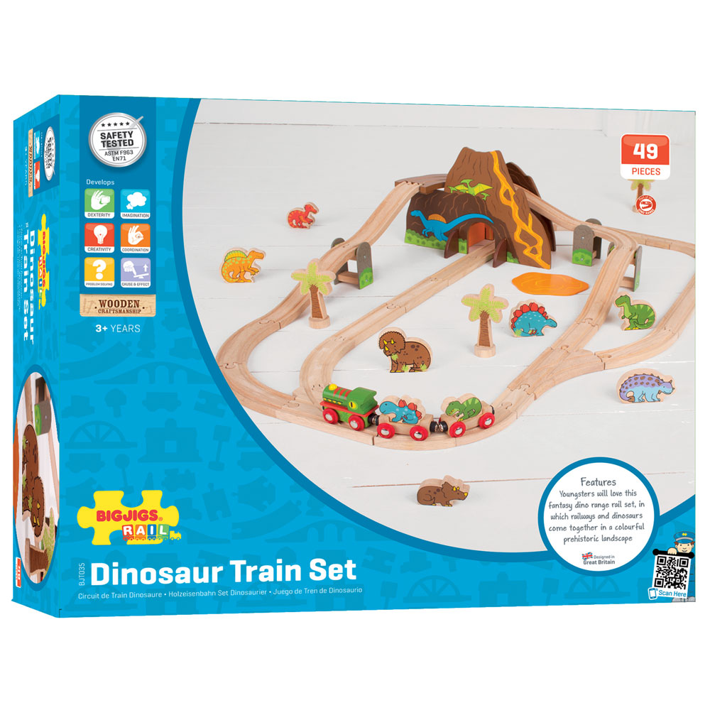 bigjigs dinosaur train set and table