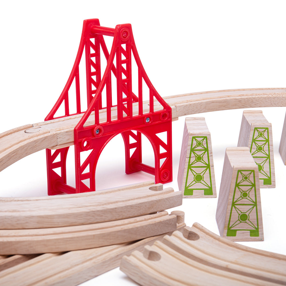 b toys train track