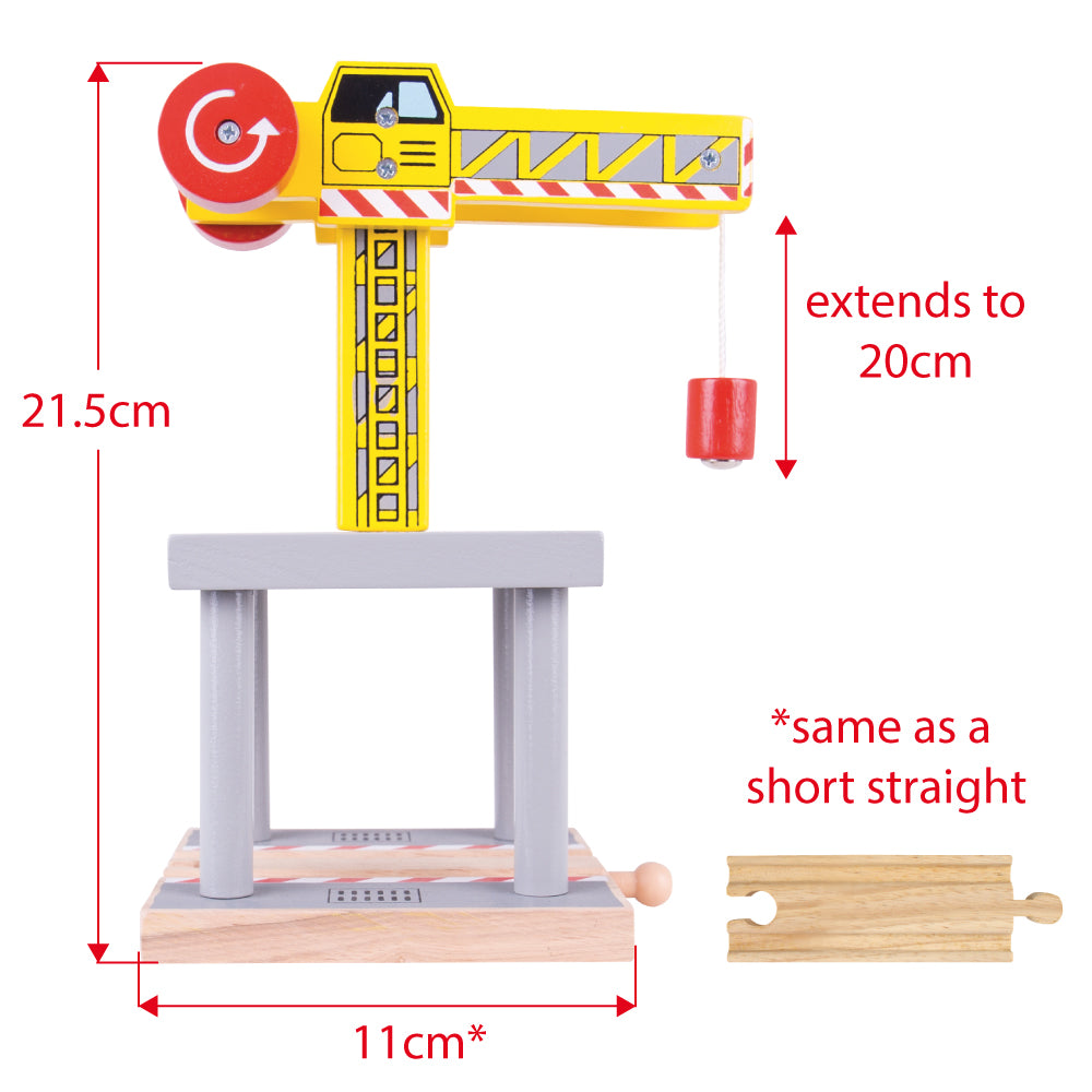 bigjigs yellow crane