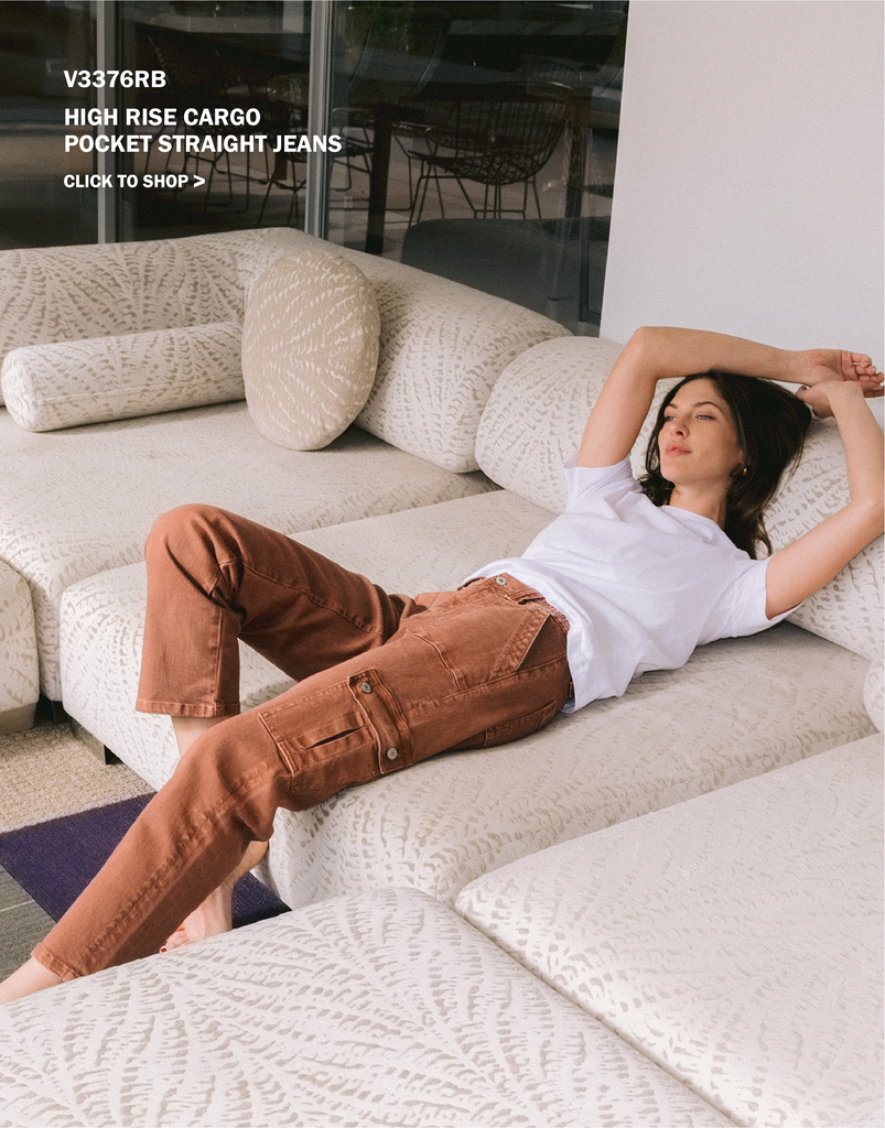 Editorial image of Red Brick - High Rise Straight Jeans