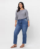 Special Affair - Plus Stretch High Rise Slim Straight Ankle Jeans