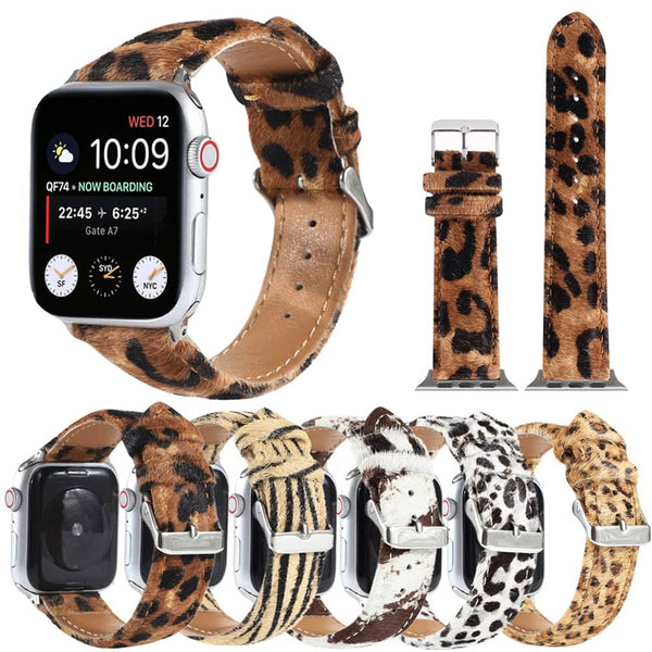 Womens Leopard Pattern Band for Apple Watch | Infinity Loops