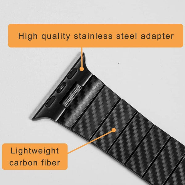 Carbon Fiber Apple Watch Band | Infinity Loops