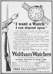 Historic Watch Advertisement from World War 2