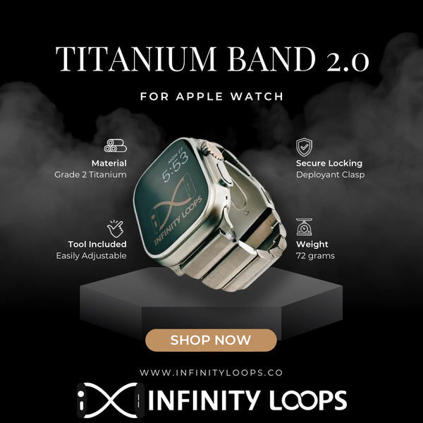 Apple Watch Band with Infinity Loops