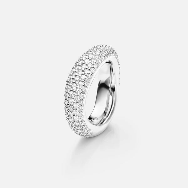 Love 5 Pavé 18K Whitegold Ring w. Diamonds