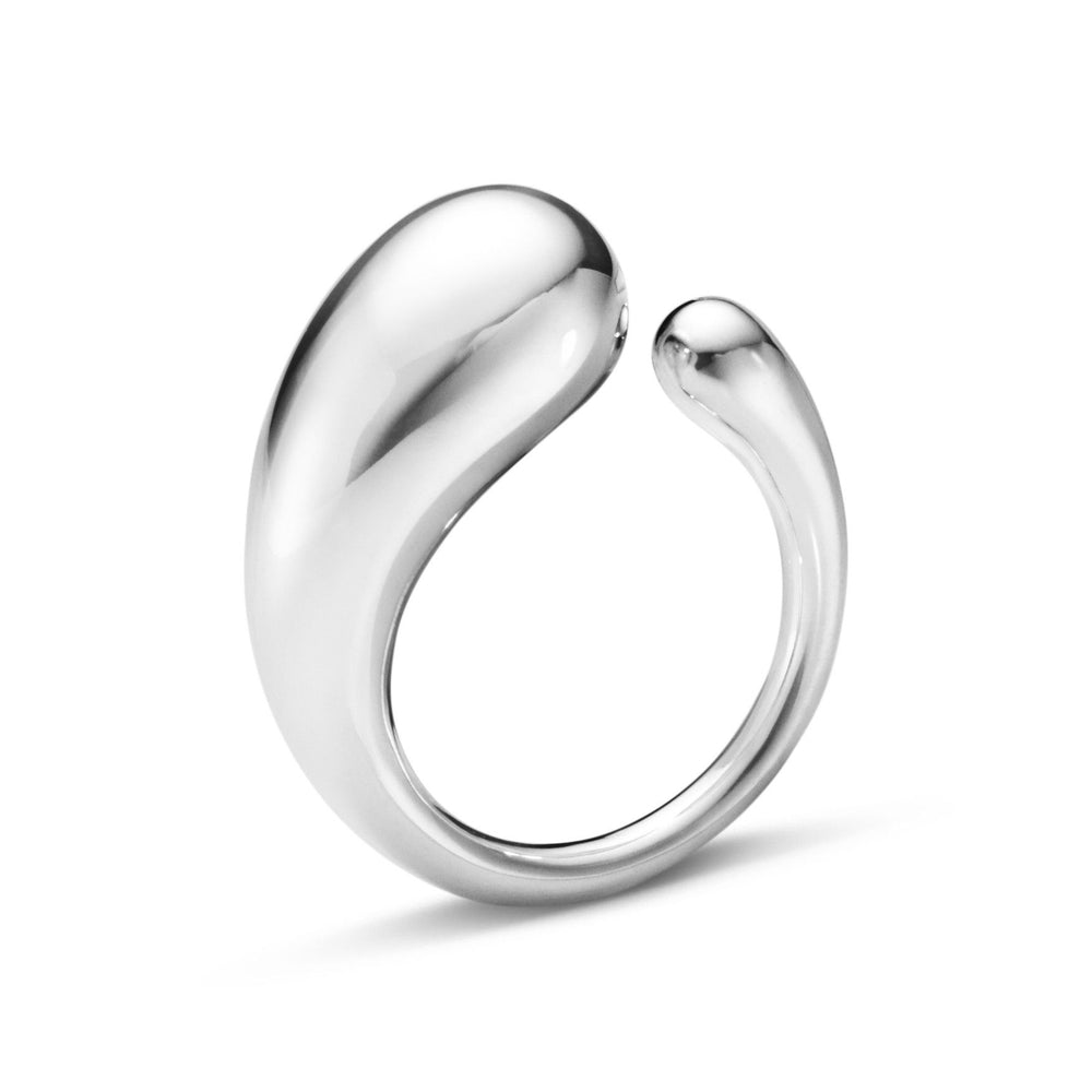 A contemporary silver open ring.