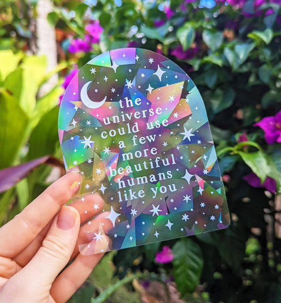 Rainbow Suncatcher Sticker you Are Worthy of Every Beautiful Dream in Your  Heart Anatomical Heart Healing & Self-love Sun Catcher Sticker 