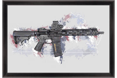 Defending Freedom - Virginia - AR-15 State Painting