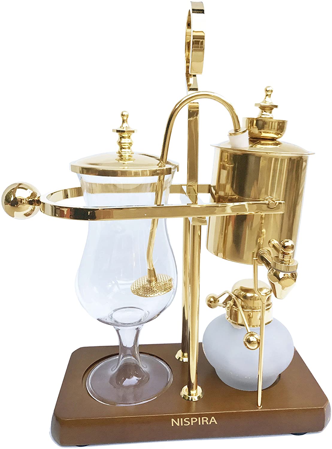 Nispira Vintage Belgium Royal Balance Syphon Siphon Coffee Maker, Silv