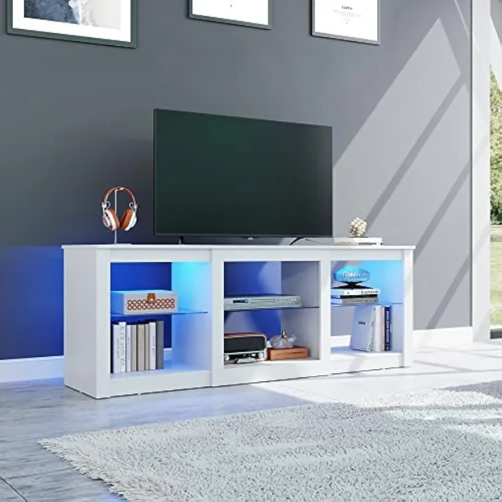 TV Stand with LED Lights for TVs