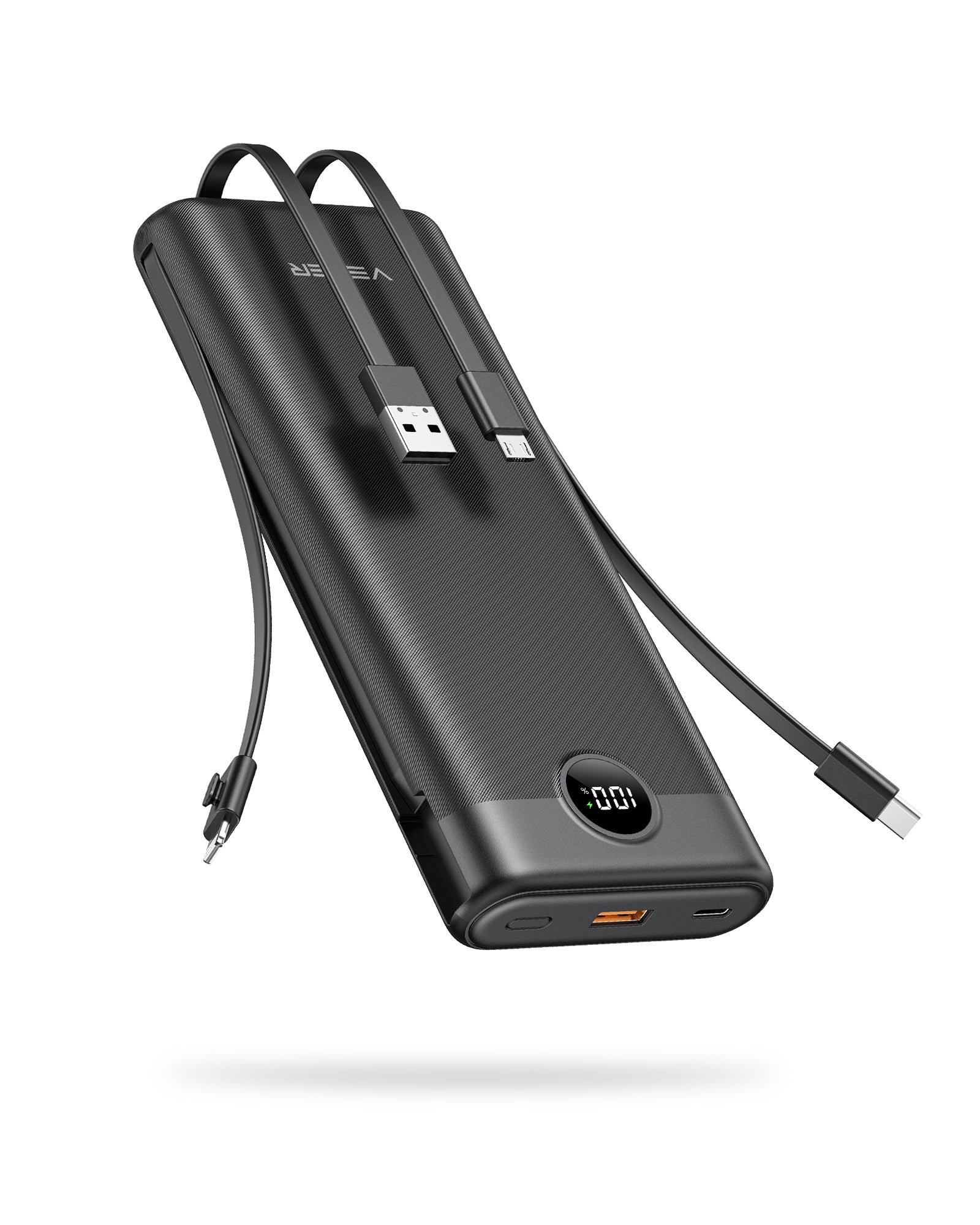 PlugOn Pro L Mini All in One Fast Charging Power Bank - Vegerpowerofficial