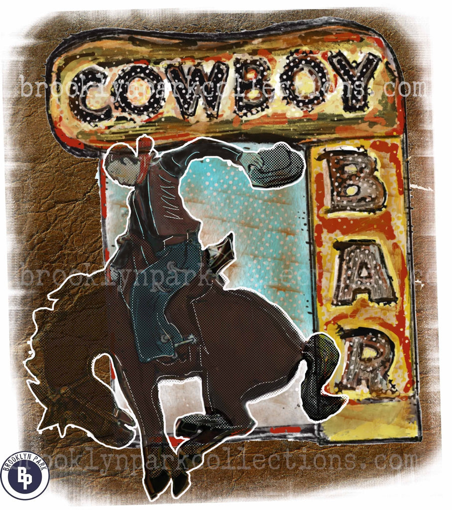 Download Rodeo Welcome Cowboy Bar Digital Design Instant Download Art Print Sublimation Png