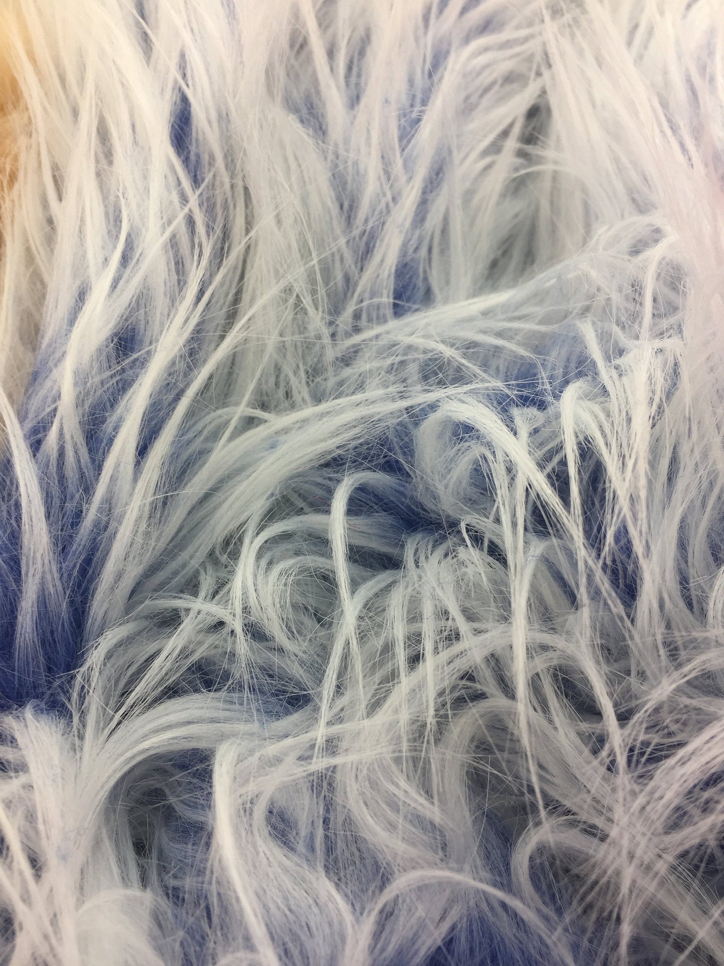 Fur Coats, Fur Clothing, Blankets, Bed Spreads, Throw Blankets Polar Bear Shaggy Faux Fur Fabric / Royal Blue / Sold By The Yard