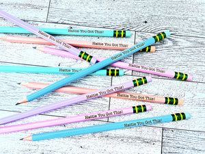 10 Personalized Pencils Set - Ticonderoga - Handmade Karma