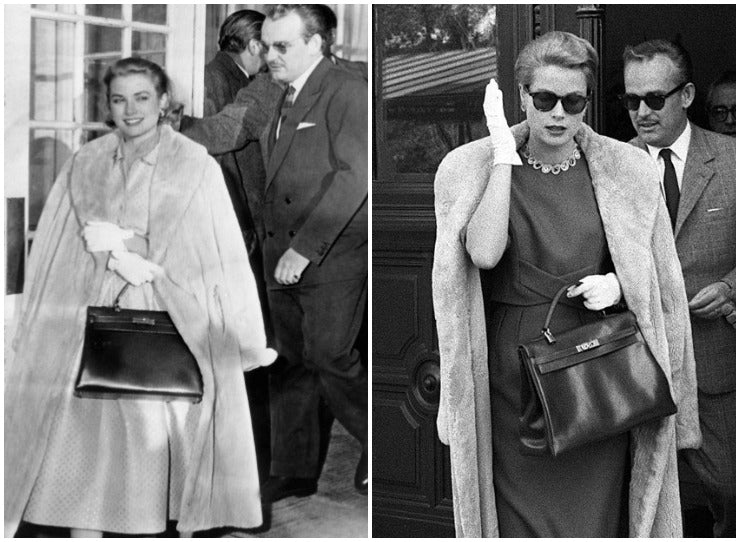 grace kelly and hermes bag