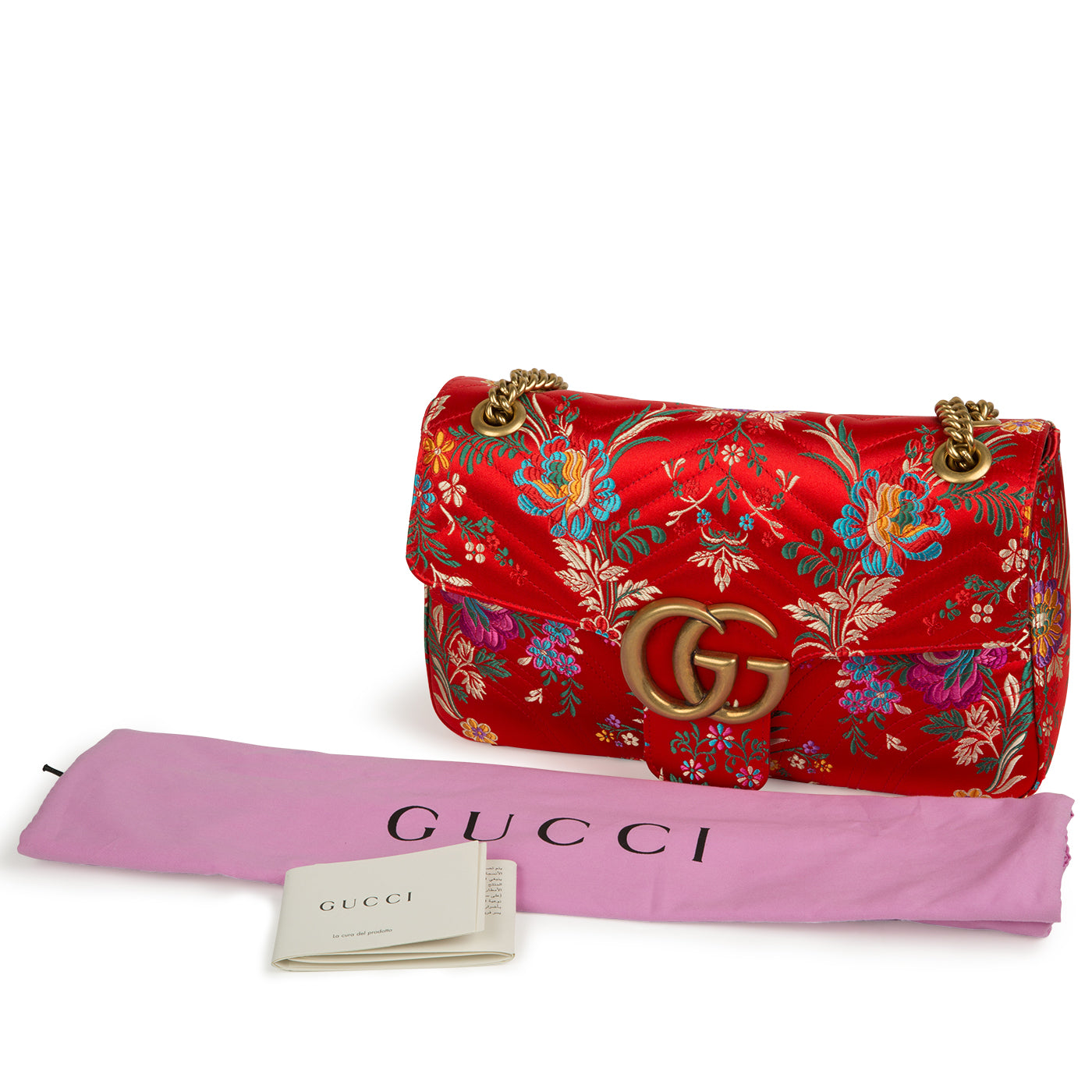 Gucci - GG Marmont Floral-Jacquard Bag - Pre-Loved | Bagista