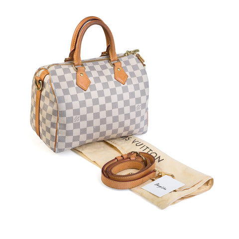 Used louis vuitton DAMIER AZUR 2019 SPEEDY 30 HANDBAGS HANDBAGS / LARGE -  LEATHER