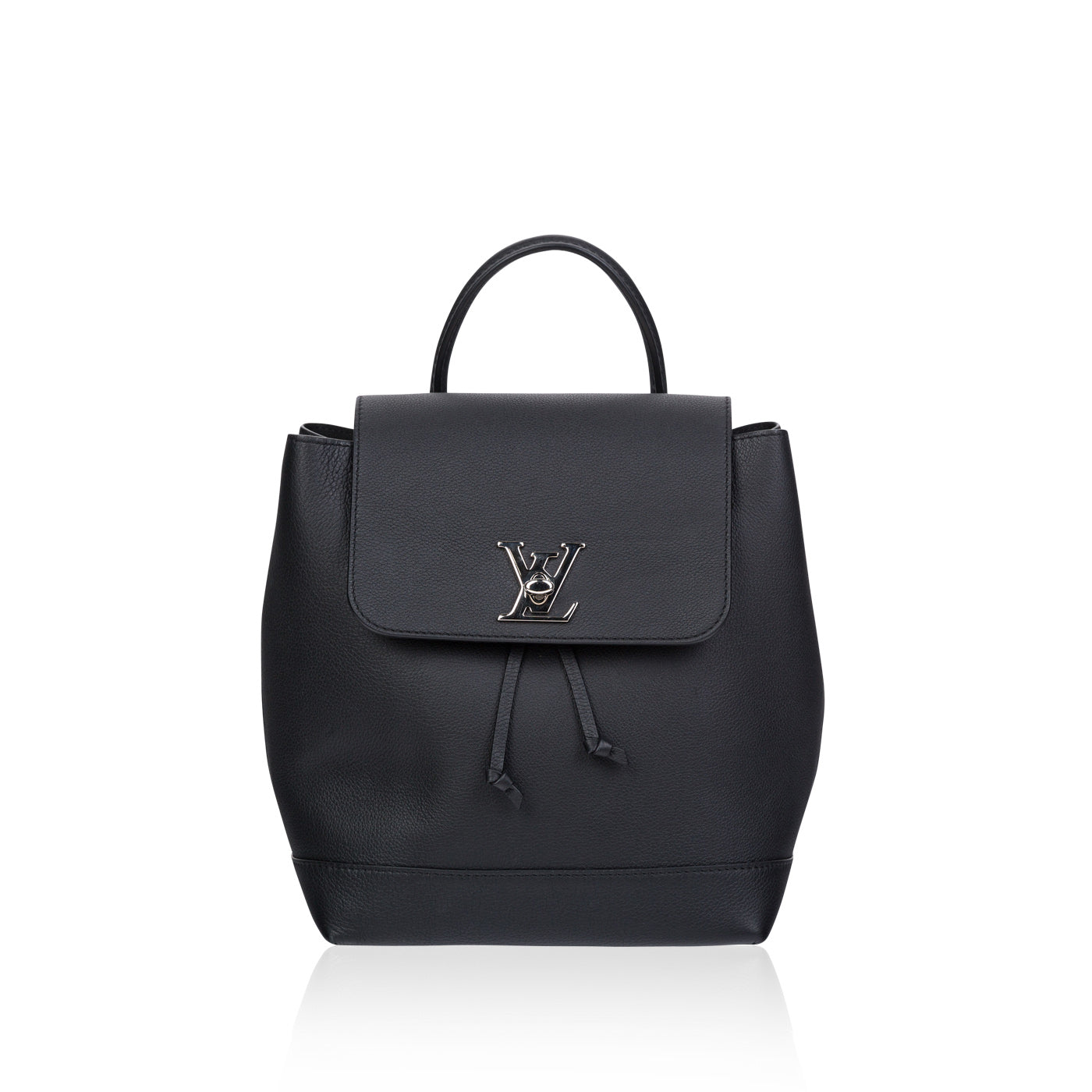 Lockme leather backpack Louis Vuitton Black in Leather - 20607101