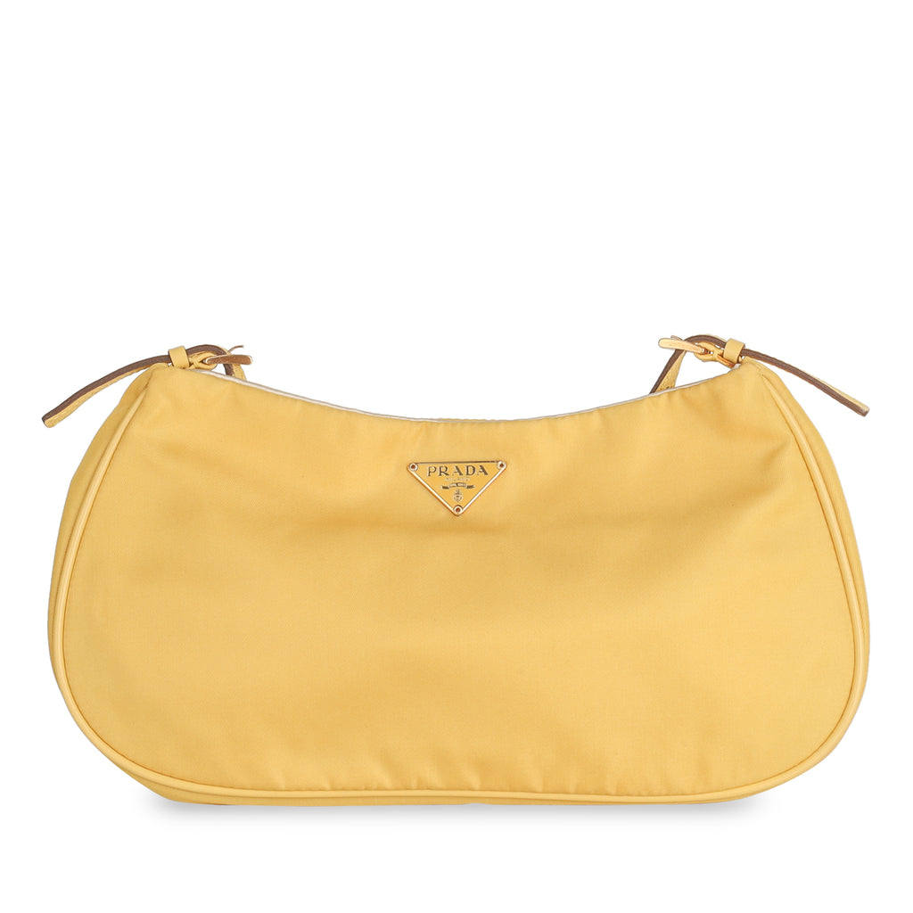 prada nylon bag yellow