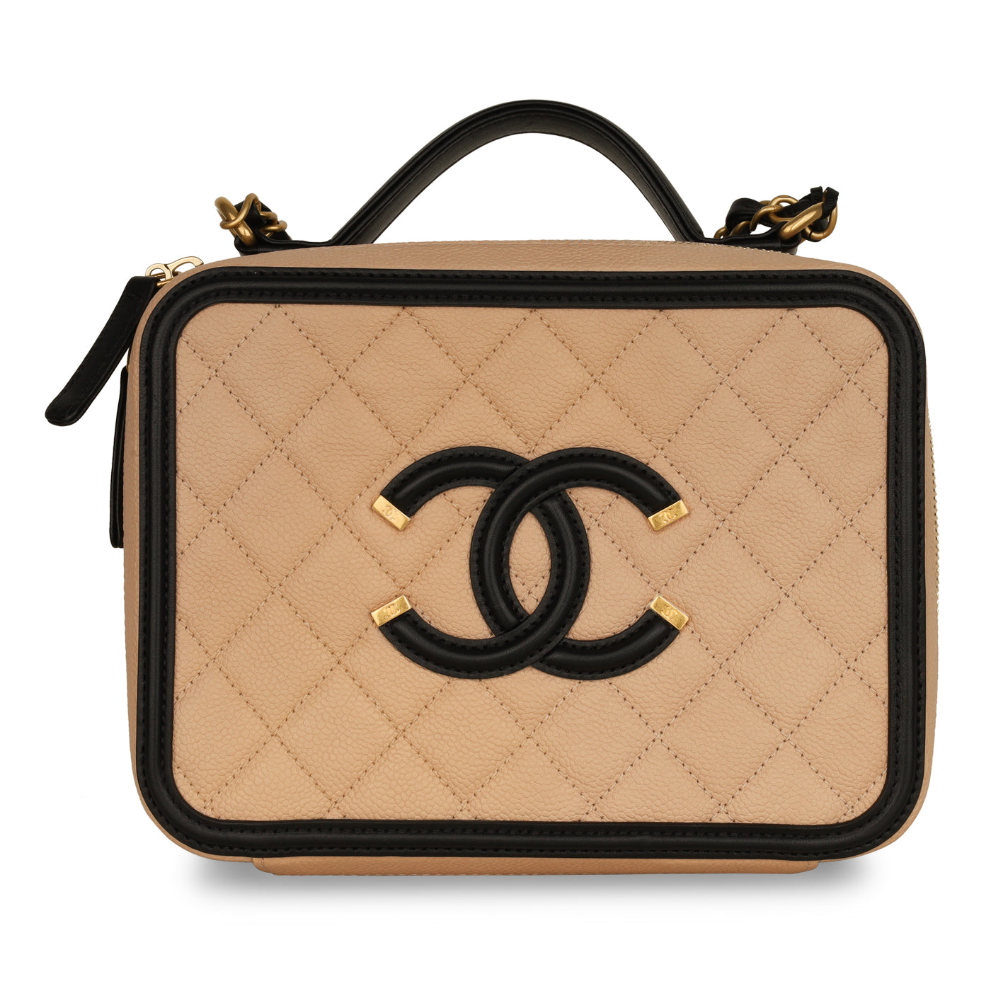 chanel caviar vanity case