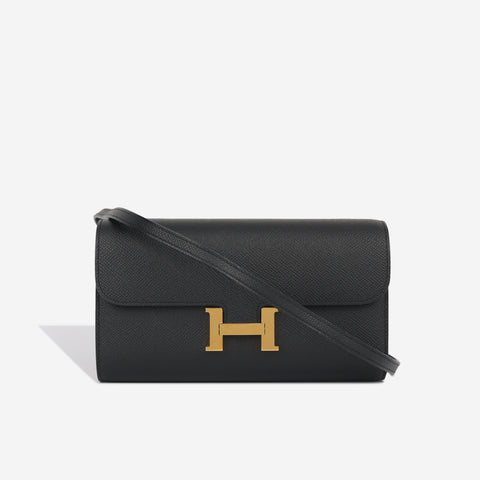 Hermès - Constance To Go Wallet - Noir Epsom - GHW - Pre Loved - 2021 ...