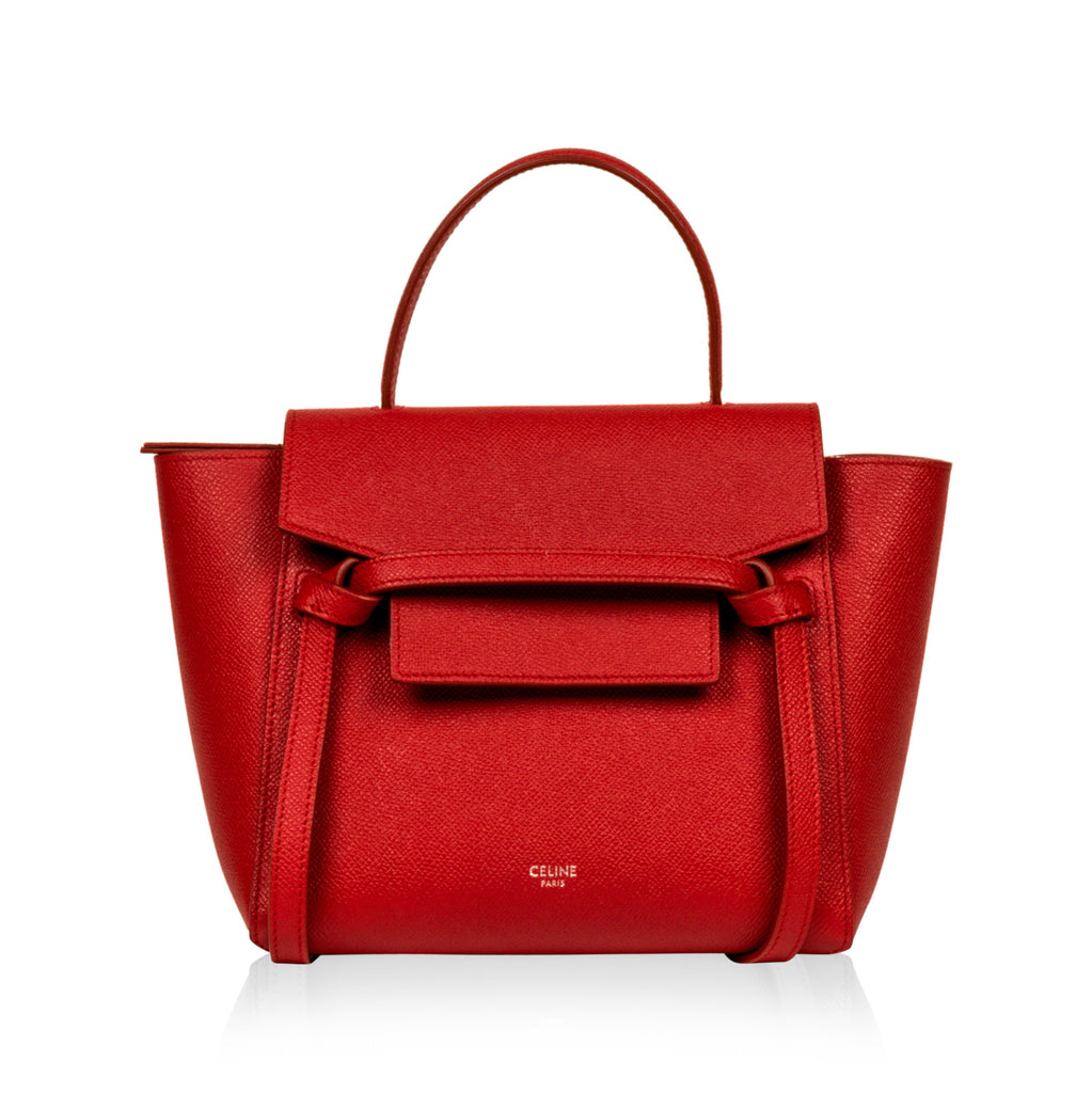 Celine - Nano Belt Bag - Red - Pre-Loved | Bagista