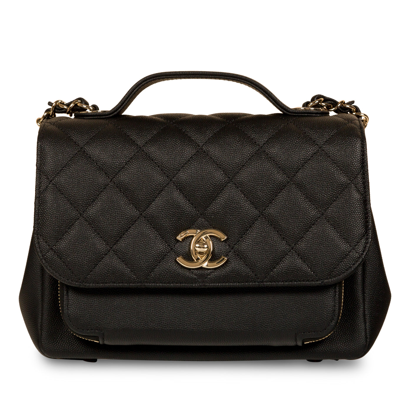 CHANEL - Small Business Affinity Flap Bag - Black - Immaculate | Bagista