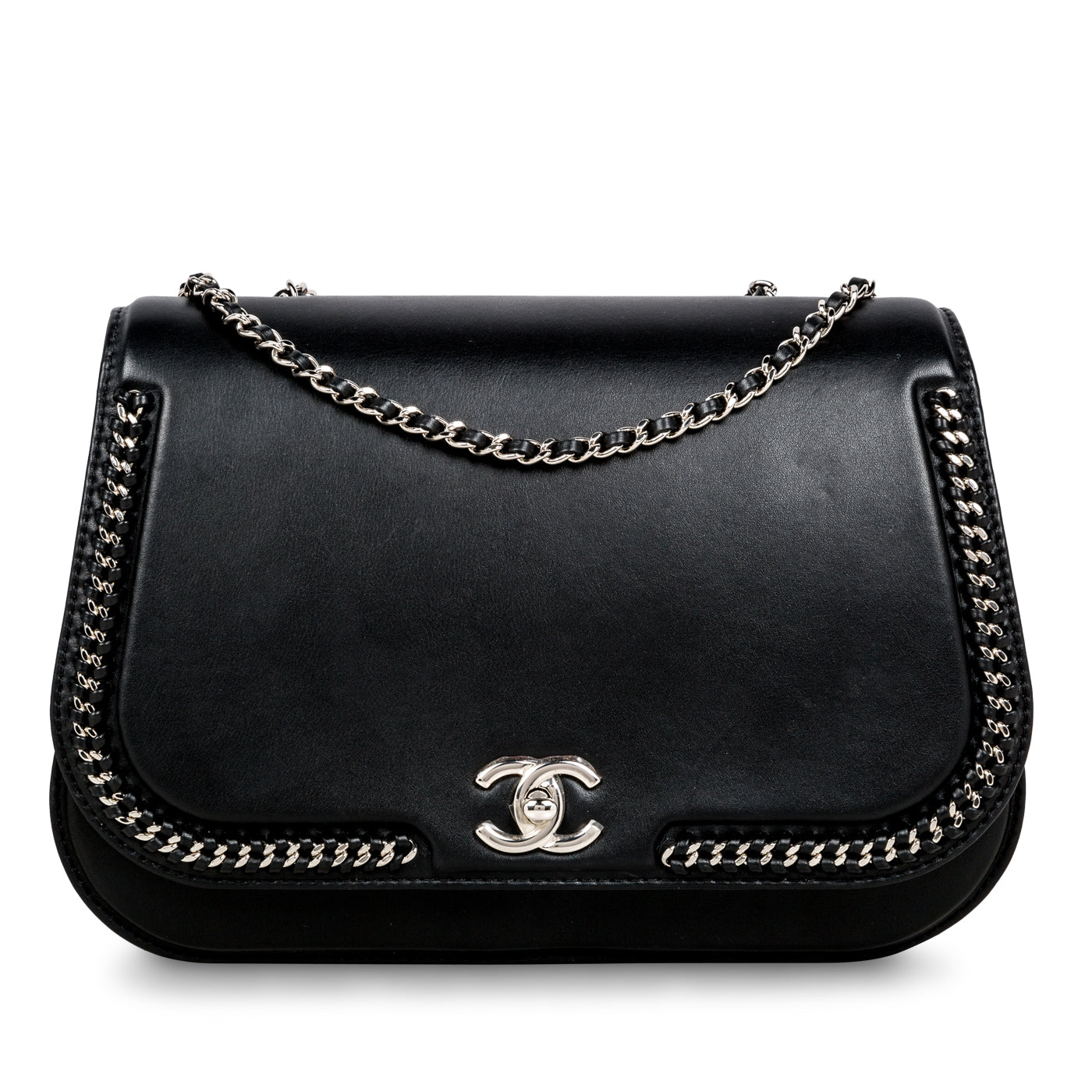 chanel braided chic flap bag