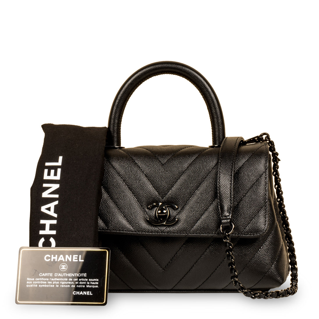 Chanel Coco Handle Mini So Black Unused Bagista