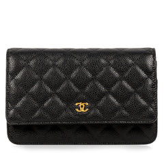 Chanel - Wallet on Chain - WOC - Caviar Black - GHW - Pristine - 2020 | Bagista