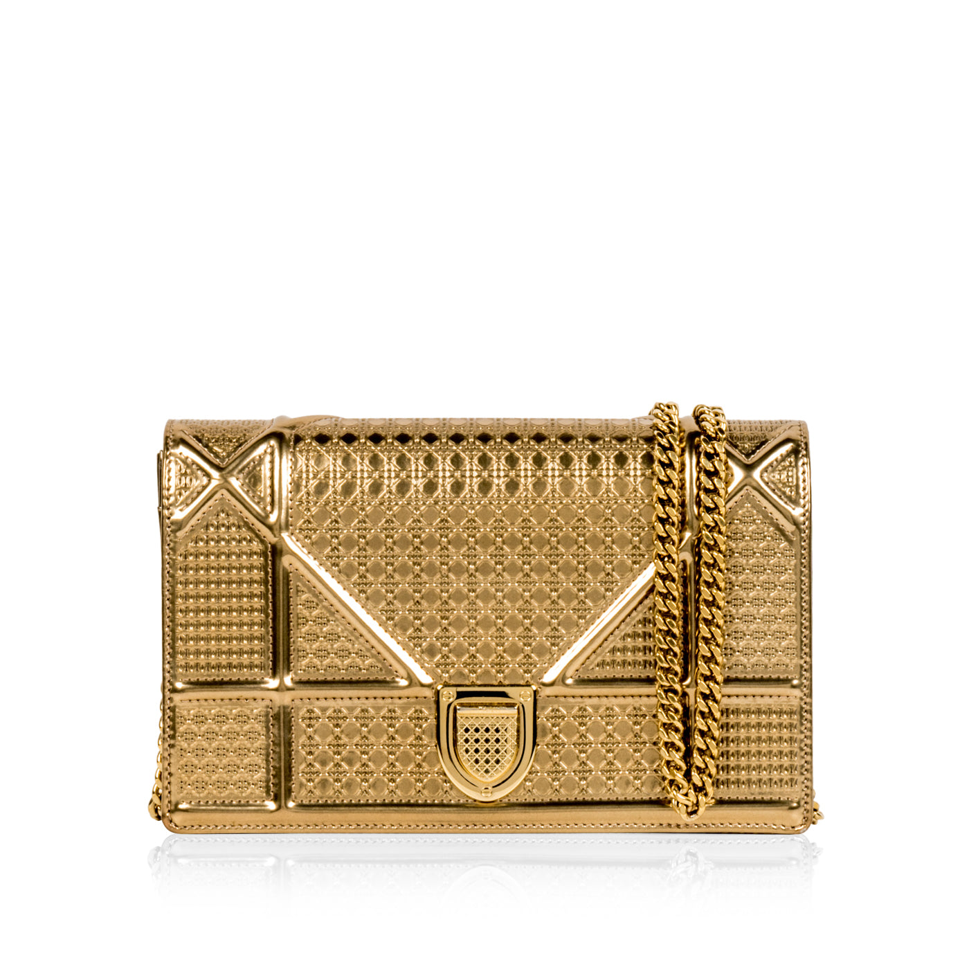 dior diorama bag gold