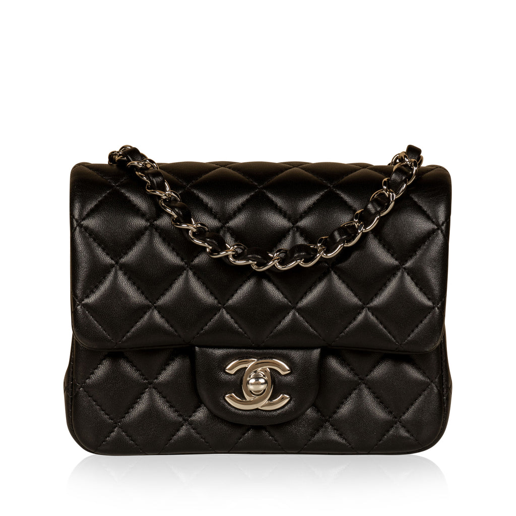 chanel white medium flap