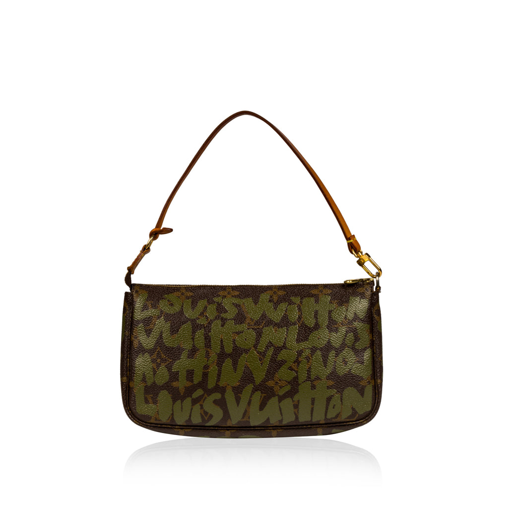 Vintage 2001 Louis Vuitton x Stephen Sprouse Monogram Graffiti Pochette For  Sale at 1stDibs