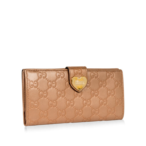Gucci - Love Heart GG Wallet - Pre-Loved | Bagista