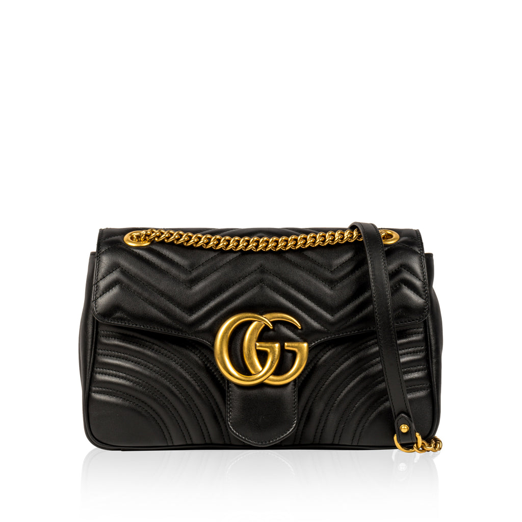 Gucci - GG Marmont Matelasse Medium Quilted leather shoulder bag | Bagista