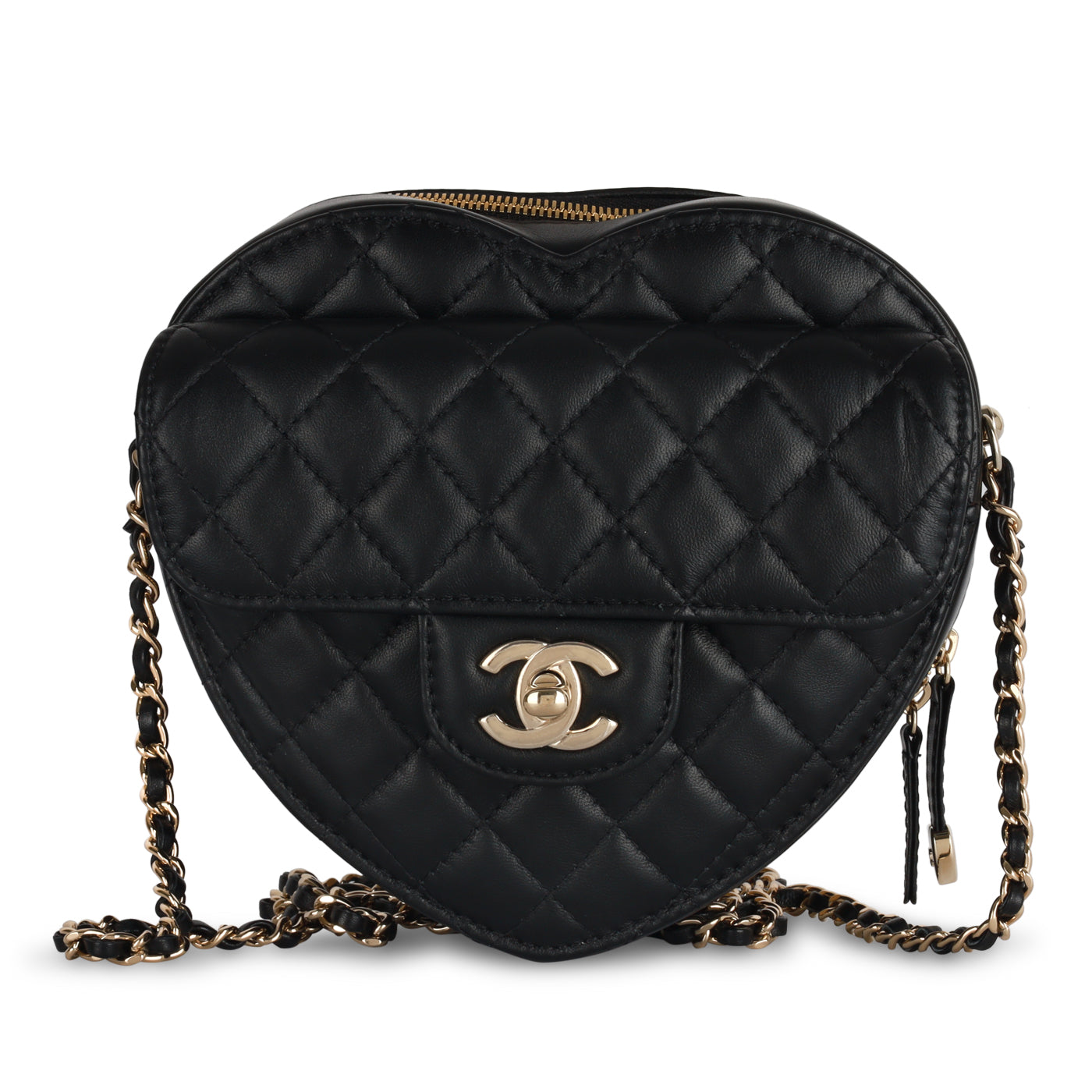Chanel Spring-Summer 2022 Heart Bag In Black