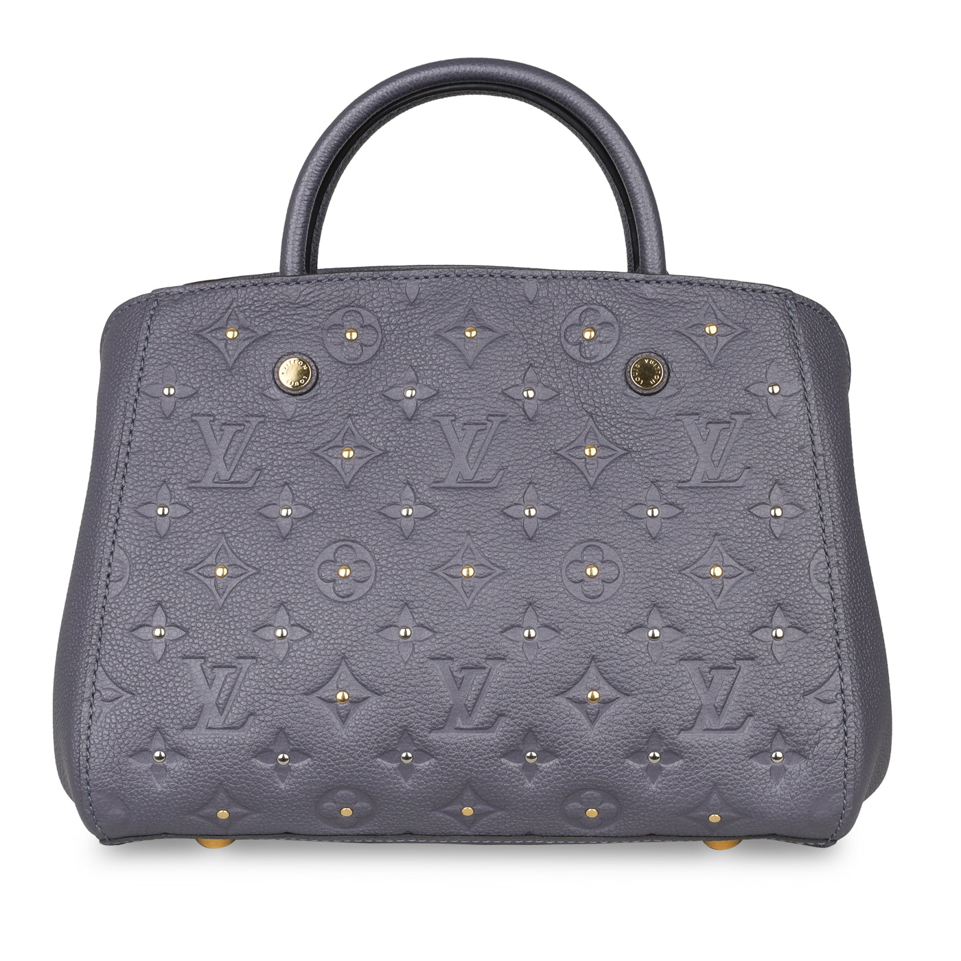 Louis Vuitton Iris Blue Monogram Empreinte Montaigne MM bag - ShopperBoard