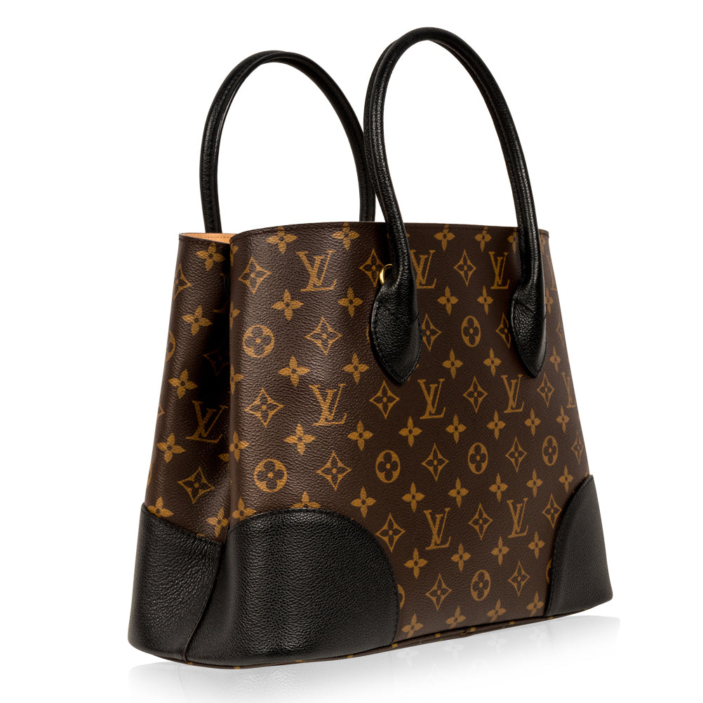 LOUIS VUITTON Monogram Flandrin Tote Bag Black M41595 LV Auth 38344