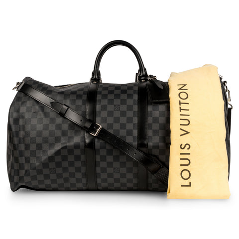 Louis Vuitton - Keepall 55 - Damier Graphite - Pre-Loved | Bagista