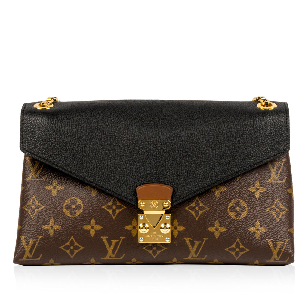 Louis Vuitton - Pallas Chain Shoulder Bag - Black Leather | Bagista