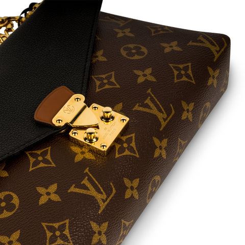 Louis Vuitton - Pallas Chain Shoulder Bag - Black Leather | Bagista
