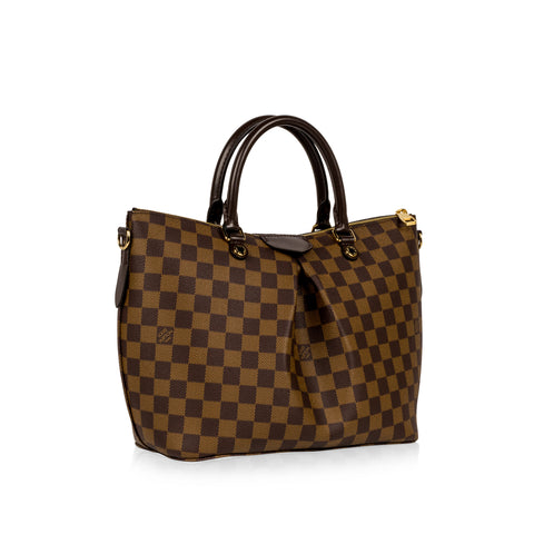 LOUIS VUITTON Siena PM Damier Ebene Shoulder Bag Brown