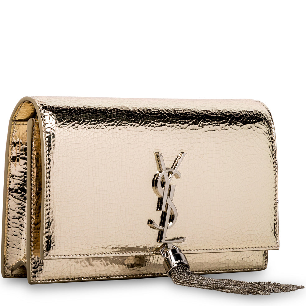 Yves Saint Laurent Vintage - Classic Kate Tassel Leather Crossbody Bag -  Silver - Leather Handbag - Luxury High Quality - Avvenice