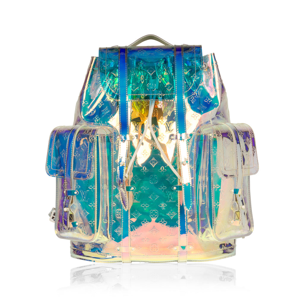 A LIMITED EDITION IRIDESCENT MONOGRAM PVC PRISM CHRISTOPHER GM BACKPACK BY  VIRGIL ABLOH