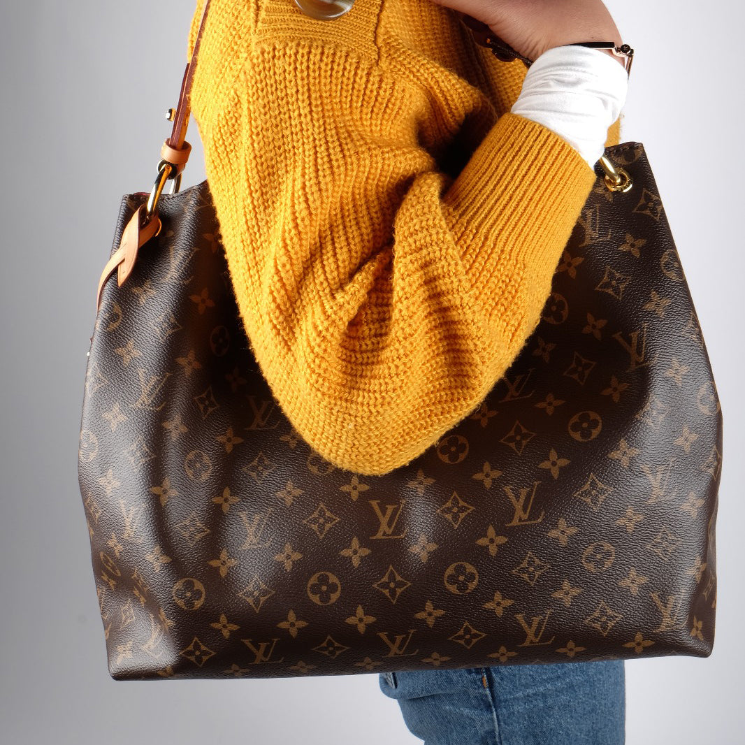 Louis Vuitton Graceful Handbag Monogram Canvas Pmt