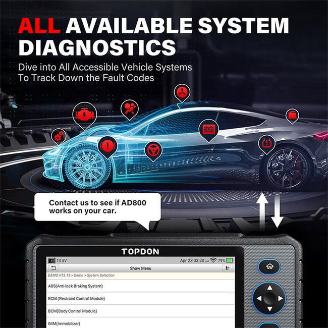 TOPDON Mid-level Diagnostic Tool  ArtiDiag800 BT – TOPDON EUROPE SL