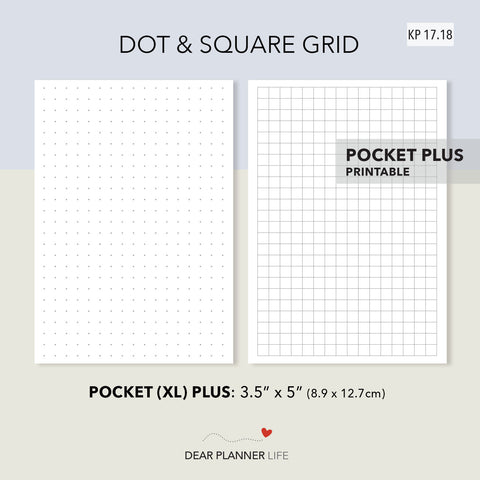 Printable Note Taking Paper - Dot And Square Grid